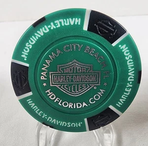 HARLEY DAVIDSON "PANAMA CITY BEACH" Florida concessionario casinò poker chip - Foto 1 di 2