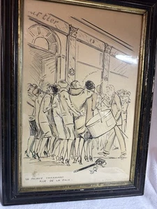 SEM Georges Goursat, "Principe Azzurro", 1925 (Fondo Bianco) 12,5x19,5" - Foto 1 di 20