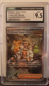 CGC 9.5 2023 Pokemon Professor Sada's Vitality 256/182 Paradox Rift SIR - Picture 1 of 5