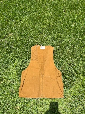 Vintage Duxbak Fowl Bird Hunting Vest Mens Large Game Bag Vest Tan & Brown - Image 1 of 4