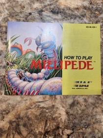 How To Play Millipede Nintendo NES Manual Only Instruction Booklet