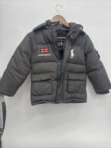 Polo Ralph Lauren Puffer Pony Jacket Great Britain Size M Removable Hood/sleeve - Picture 1 of 18
