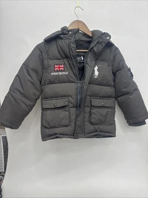 Chaqueta Polo Ralph Lauren Puffer Pony Gran Bretaña Talla M Extraíble Capucha/Manga Foto 1 de 4