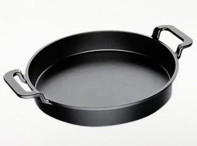 TARRINGTON HOUSE TH Grill-Pfanne Gusseisen emailliert schwarz Ø 30 x 5 cm