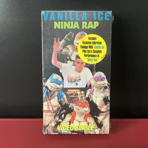 NINJA RAP - VANILLA ICE TEENAGE MUTANT NINJA TURTLES - RARE SEALED VHS - NICE! - Bild 1 von 7