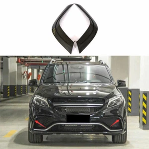 For Benz GLS53 AMG 17-18 Dry Carbon Fiber Front Bumper Canards Lip Splitter Fins - Picture 1 of 7