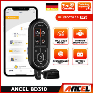 ANCEL BD310 Bluetooth OBD2 Diagnosegerät mit Akku Testgerät für Android & iPhone