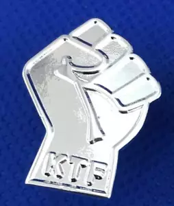 Insignia de alfiler de puño Northern Soul Keep The Faith - plateado plano - Imagen 1 de 2