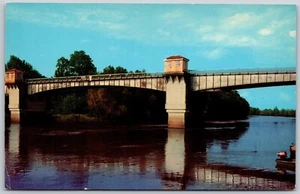 Postcard Mississippi Yazoo City River Bridge MS - Picture 1 of 2