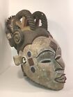Traditional Authentic Antique African Igbo Nigerian Carved Spirit Maiden Mask