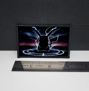 Anime Inspired Morale Patch Custom Tactical Pikachu Shadow 2x3 inch - Picture 1 of 2