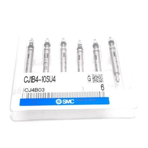 Menge 6 SMC CJ1B4-10SU4 Einzelwirkzylinder, Ø4 mm Bohrung, 10 mm Hub, 0,7 MPa - Bild 1 von 5