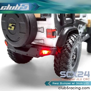 Rear Bumper w/ LED for Aixal SCX24 2019 Jeep Wrangler JLU - Picture 1 of 10