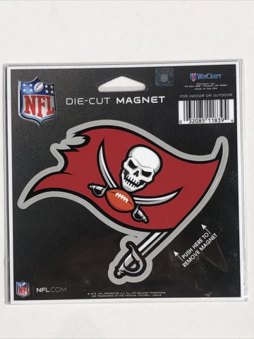 Tampa Bay Buccaneers' Die Cut 3D Logo Decal [NEW] NFL Car Magnet Emblem Truck Cover
