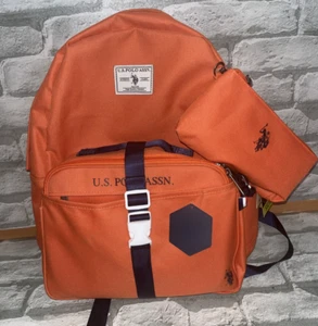 U.S. Polo Assn. Backpack Lunch Bag Tech Pouch Hydration Pocket School with tag - Picture 1 of 19