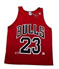 Vintage Chicago Bulls 23 Jordan Nba Shirt Jersey Tee Rare Sleveless Size L