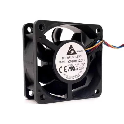 1PCS Delta QFR0612DH 6025 12V 1.10A 6CM 4pin Dual Ball Cooling Fan Fast Shipping - Image 1 of 3