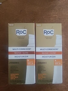 2-RoC Multi Correxion Revive + Glow Moisturizer SPF 30 - 1.7 fl oz Exp: 06/2025+ - Picture 1 of 4