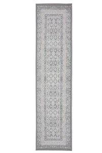 Bordered Transitional Runner - 2'x8' Peach, Geometric Pattern Area Rug - 510 - Picture 1 of 10