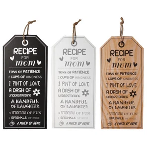 3x Unigift Recipe For Mom Plaque 25x55cm Assorted Home/Lounge Decor Wall Art - Picture 1 of 3