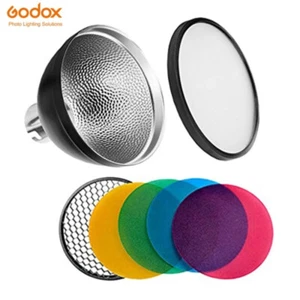 US Godox AD-S2 Standard Reflector Hood AD-S11 Color Filter for AD200 AD200Pro - Picture 1 of 11