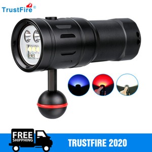 Trustfire DF35 Powerful LED Flashlight Underwater 100m Scuba Diving Flashlight