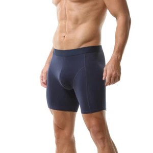 Calzoncillos boxer de algodón para hombre calce cómodo deportes pierna más larga calzoncillos boxer ropa interior - Imagen 1 de 27