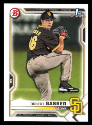 2021 Bowman Draft 1st Edition  Robert Gasser #BD-135 San Diego Padres - Image 1 of 2