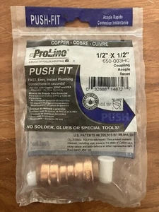 Proline Push Fit to Connect 1/2” Coupler - Picture 1 of 2