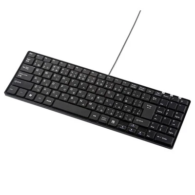 Sanwa Supply silent slim wired keyboard USB-A Japanese Layout SKB-SL19BK NEW - Image 1 of 4