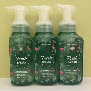 (3) Bath & Body Works FRESH BALSAM Gentle & Clean Foaming Hand Soap NEW - Picture 1 of 2