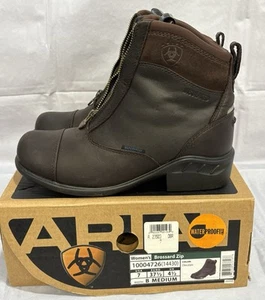 Ariat Boots 4LR Thinsulate Waterproof Riding Zipper Leather Women's Size 7 Brown - Picture 1 of 12