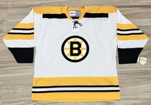 Taglia XL - Maglia bianca Boston Bruins CCM vintage nuova con etichetta - Foto 1 di 8