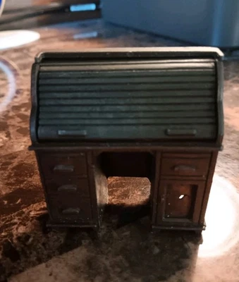 Vintage Durham Industries Rolltop Desk #11 Die-Cast Metal Miniature 1976 - Image 1 of 4