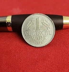 German 1 Deutsche Mark Coin - ISSUED 1956 Free Shipping F3 - Picture 1 of 4