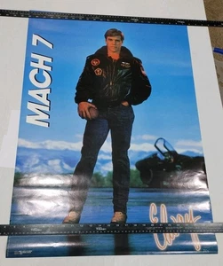 Vintage Rare 1986 John Elway Mach 7 Top Gunner Poster 33x23 Denver Broncos - Bild 1 von 9