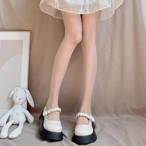 Lightweight Glitter Dotted Stockings for Women Perfect for All Seasons - Picture 1 of 13