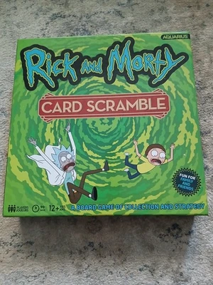 Rick and Morty Card Scramble Board Game In Excellent Condition 100% Complete - Image 1 of 3