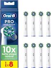 Oral-B Pro Cross Action Electric Toothbrush Head, 8 count (Pack of 1), White