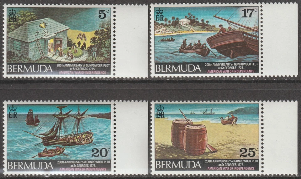 EDSROOM-16475 Bermudas 280-283 MNH 1971 Completo BDA a Jamestown, VA CV $7,80 Foto 1 de 1