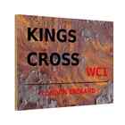 Holzschild 20x30 cm England Kings Cross WC1 England