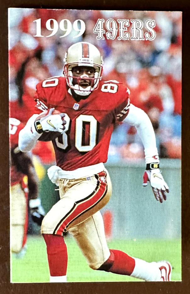 Calendario de bolsillo de los 49ers de San Francisco 1999 - Jerry Rice Foto 1 de 1