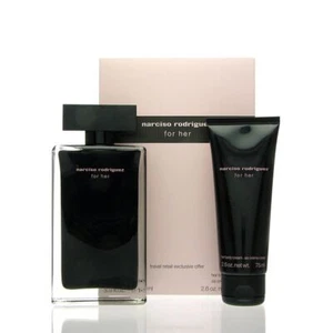 Narciso Rodriguez For Her SET Eau de Toilette EDT 100 ml + BC 75 ml  NEU OVP - Bild 1 von 1