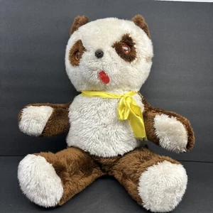 Grande raro peluche vintage genio orsacchiotto marrone/bianco 25" peluche - Foto 1 di 20