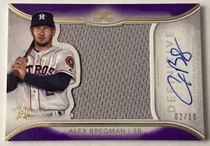 2018 Topps Definitive Alex Bregman Relic Auto 2/10 (Jersey Match) - Picture 1 of 2