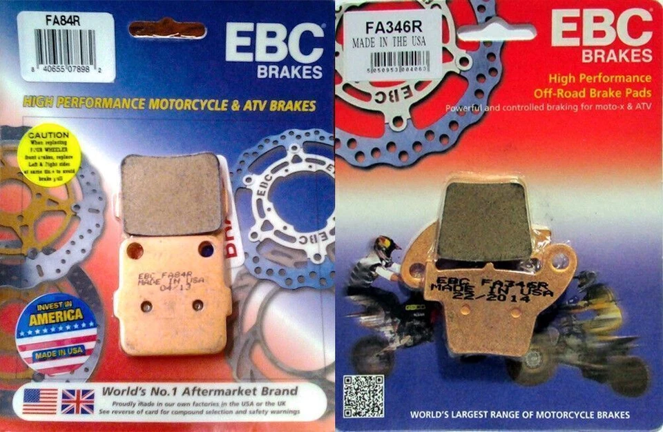 Juego de pastillas de freno delanteras y traseras serie EBC R para Honda CRF150R CRF150RB _FA84R|FA346R Foto 1 de 1