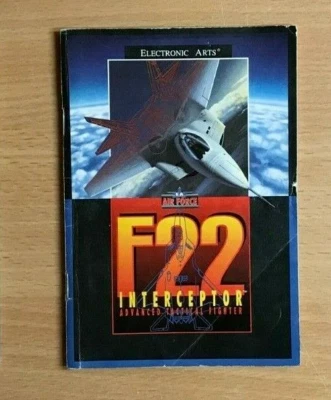 F-22 INTERCEPTOR - Sega Instruction Manual - Image 1 of 2
