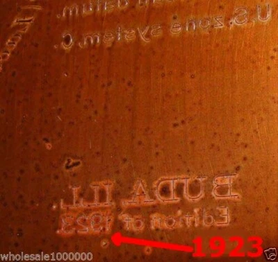 Juego de 3 placas de mapa antiguas originales de cobre USGS 1923 BUDA Illinois Foto 1 de 4