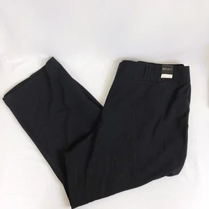 NEU Lane Bryant Damen Petite 28P einfarbig schwarz gerades Bein Anzughose Hose - Bild 1 von 9