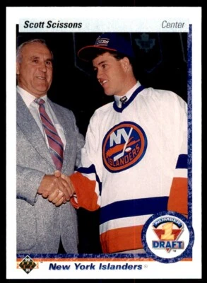 1990-91 Upper Deck Scott Scissons Rookie . New York Islanders #357 - Image 1 of 2